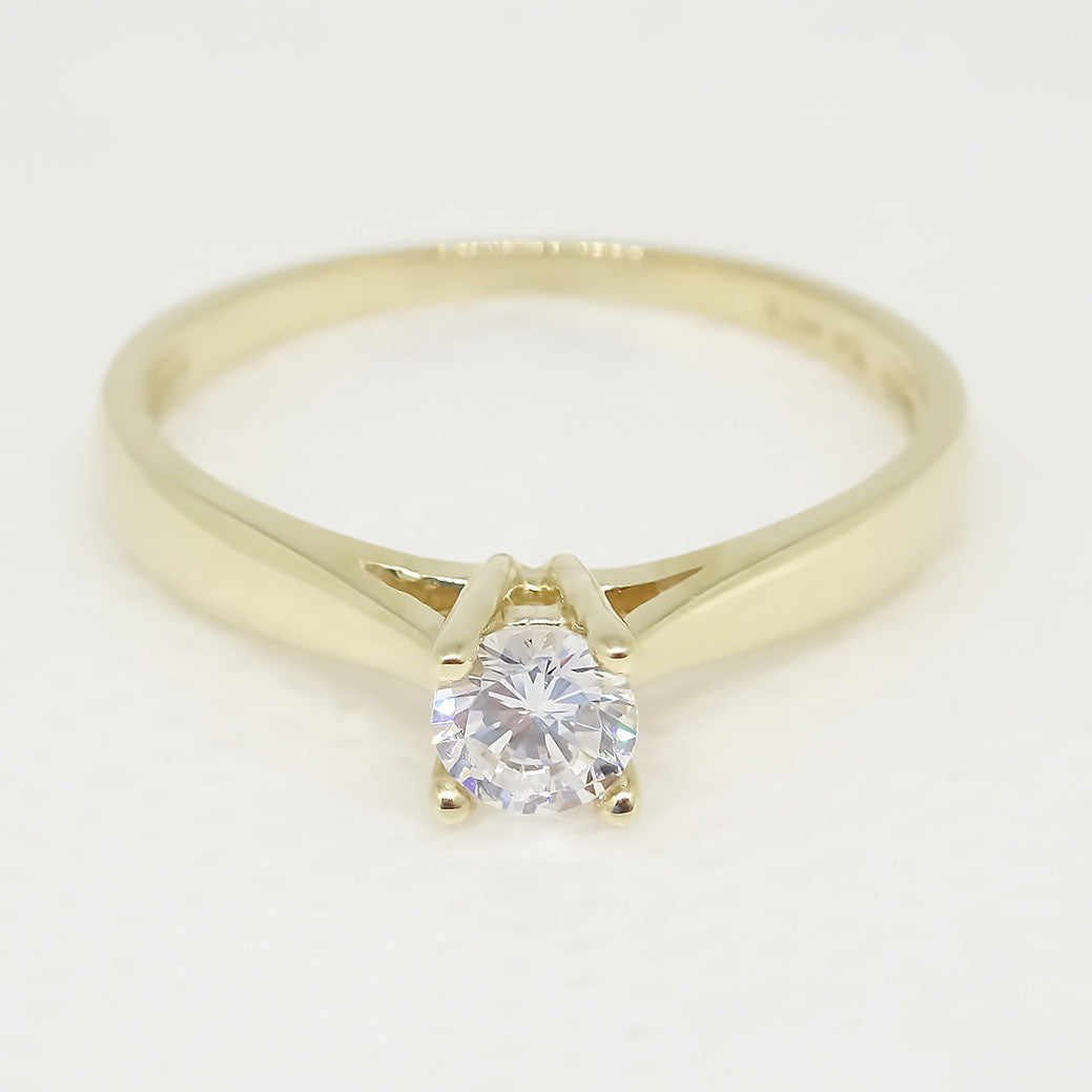 Amor Eterno - Solitario Hermoso / Glanz* / Oro 10k Solido