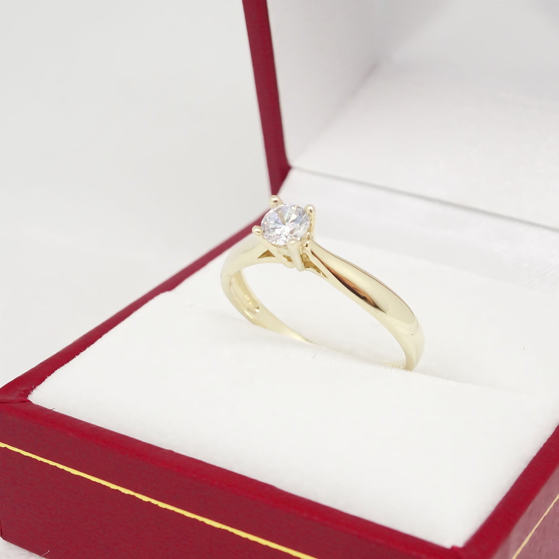 Amor Eterno - Solitario Hermoso / Glanz* / Oro 14k Solido