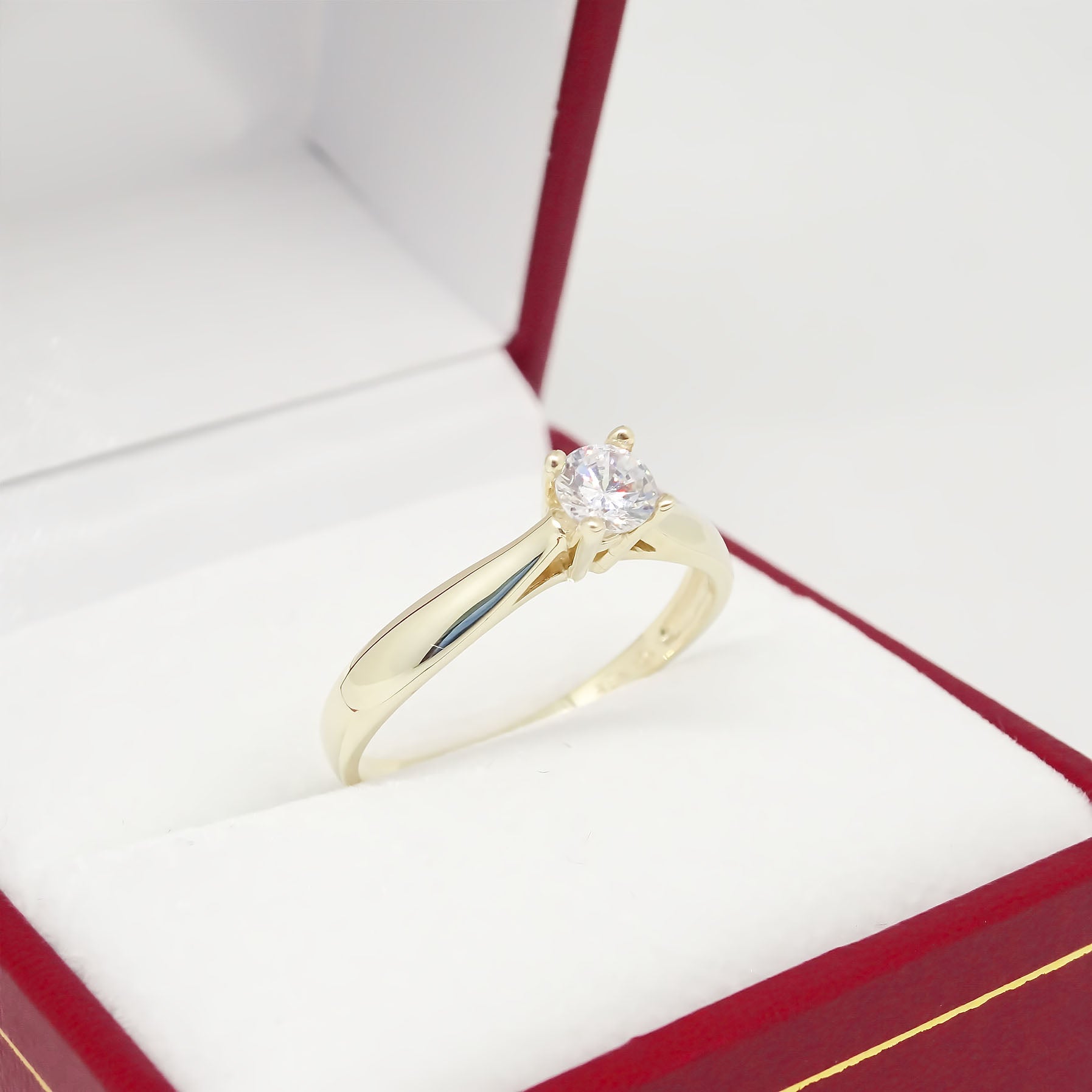 Amor Eterno - Solitario Hermoso / Glanz* / Oro 10k Solido