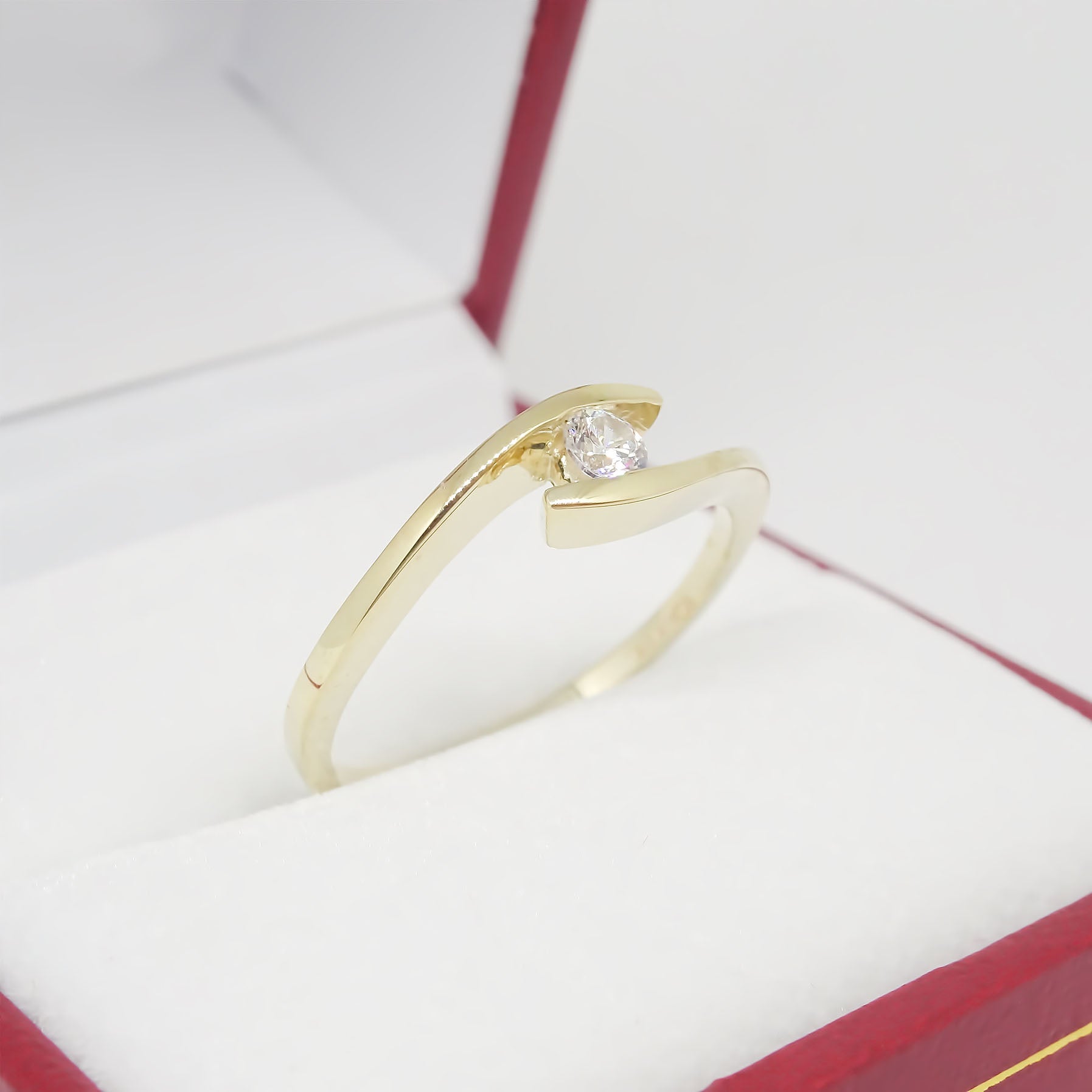 Amor Eterno - Anillo Ondas / Oro Sólido 10k