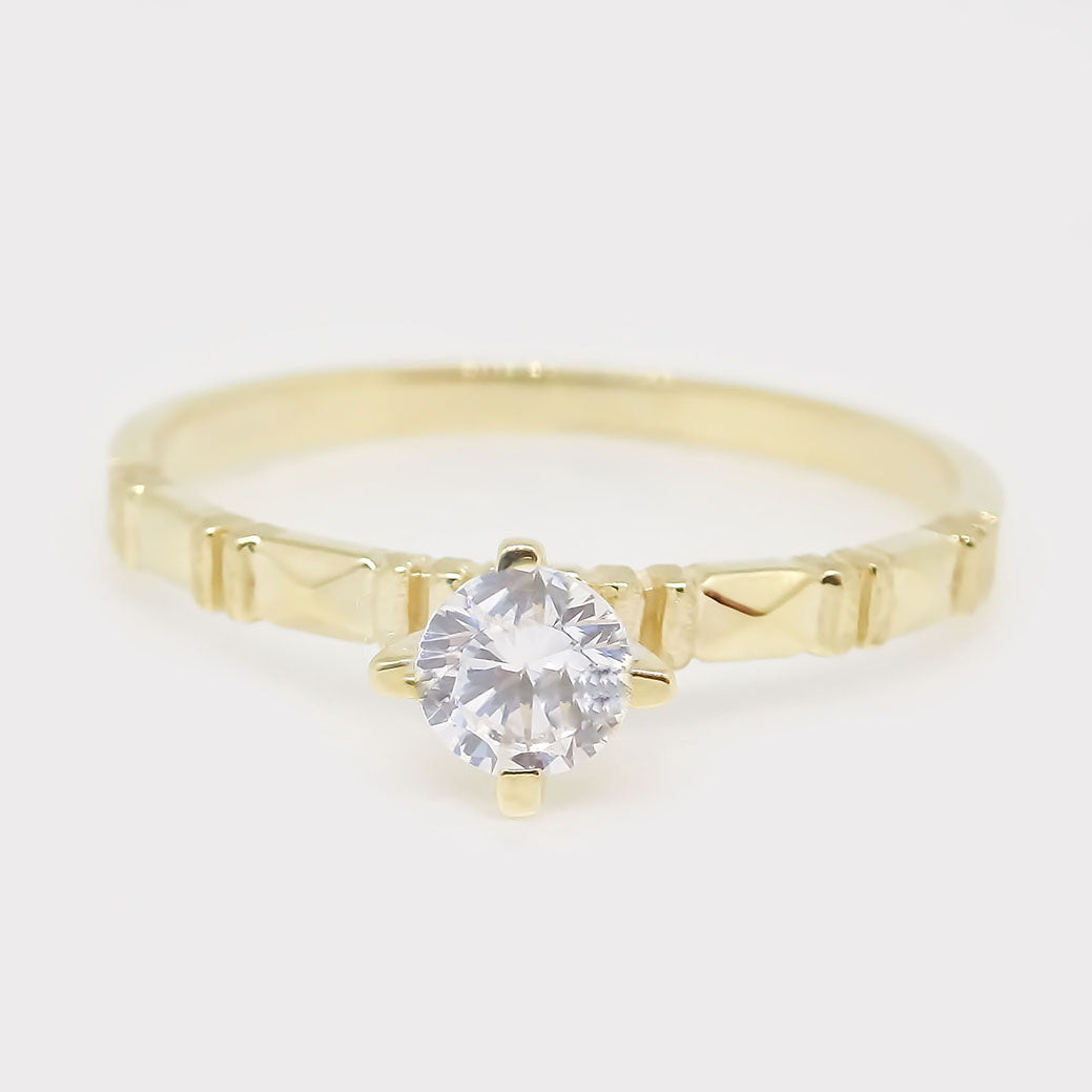 Amor Eterno - Anillo Nature / Oro 10k Sólido