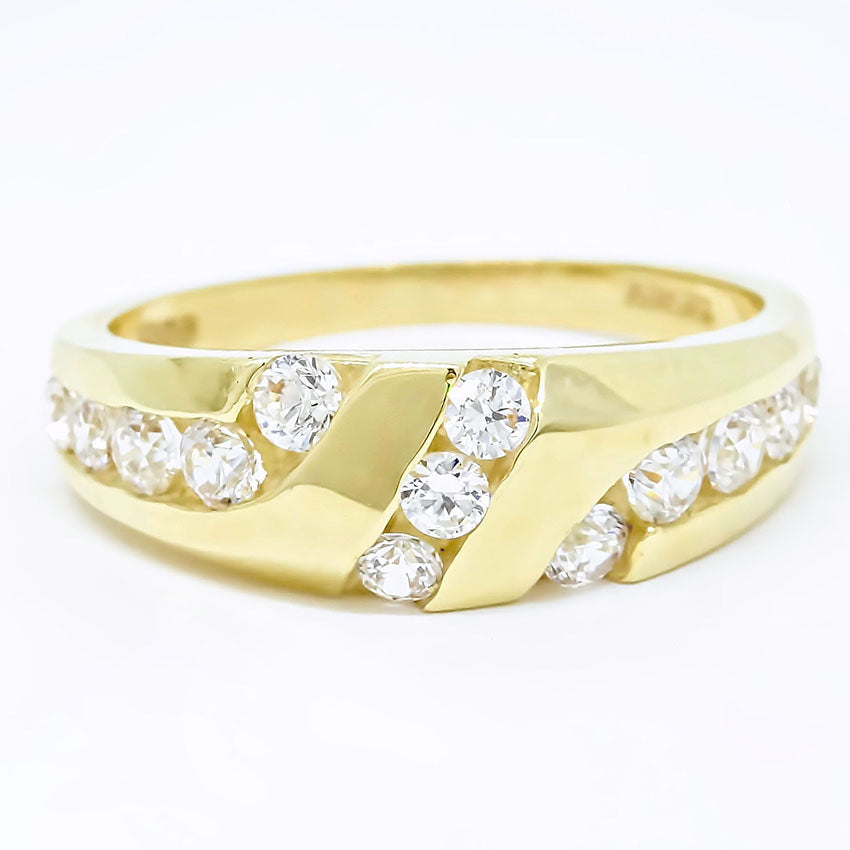 Amor Eterno - Grueso Anillo Paris / Oro Sólido 14k