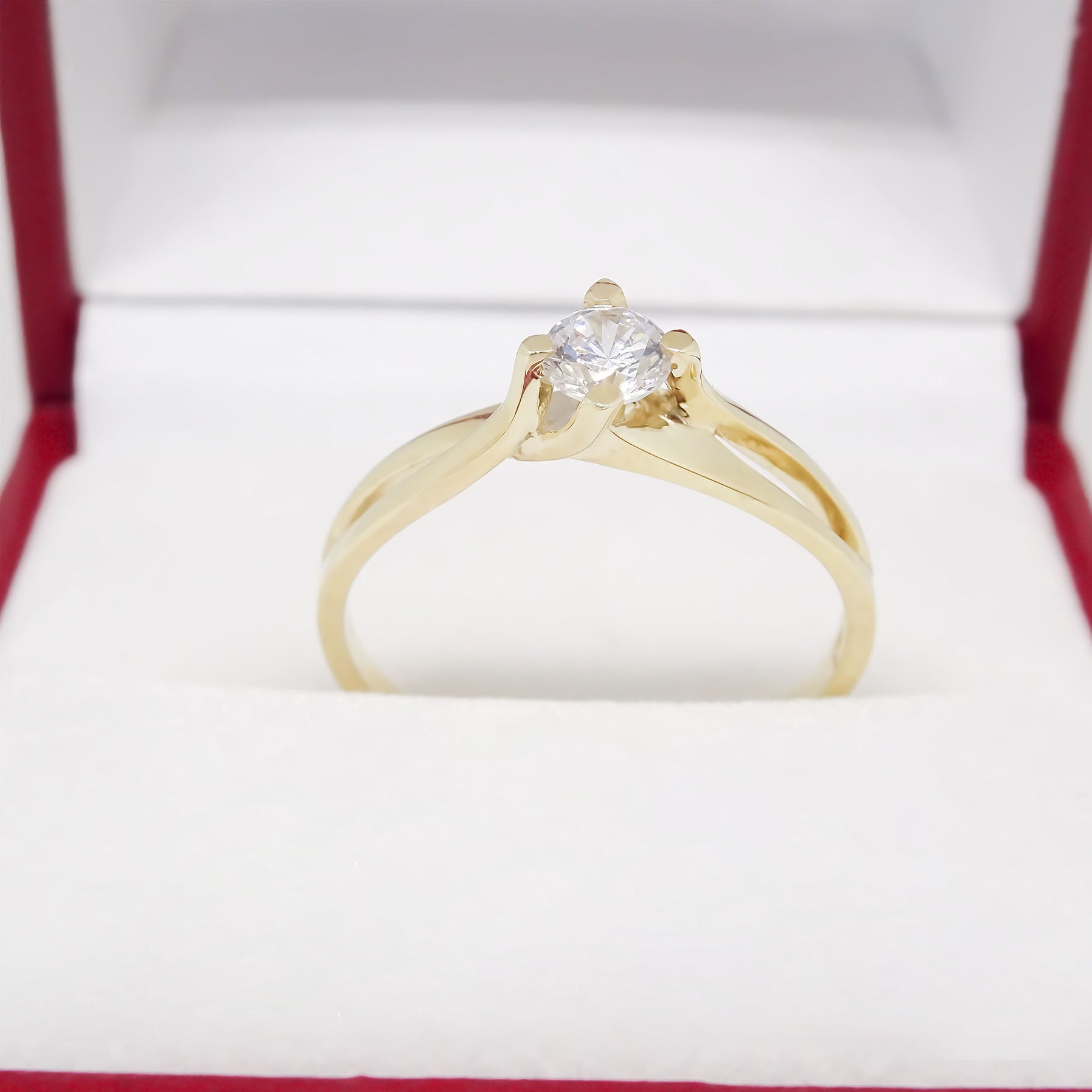 Amor Eterno - Anillo Danae / Oro Sólido 10k