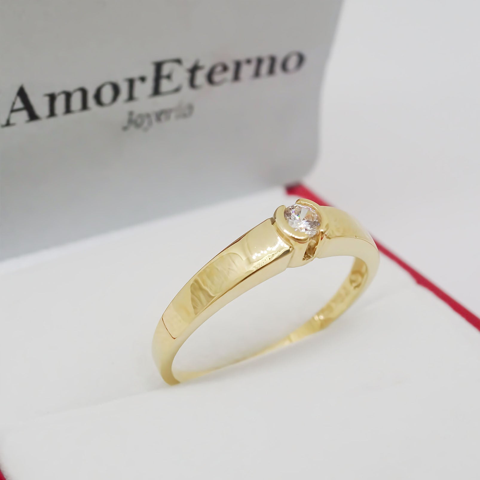 Anillo Bisel 10k