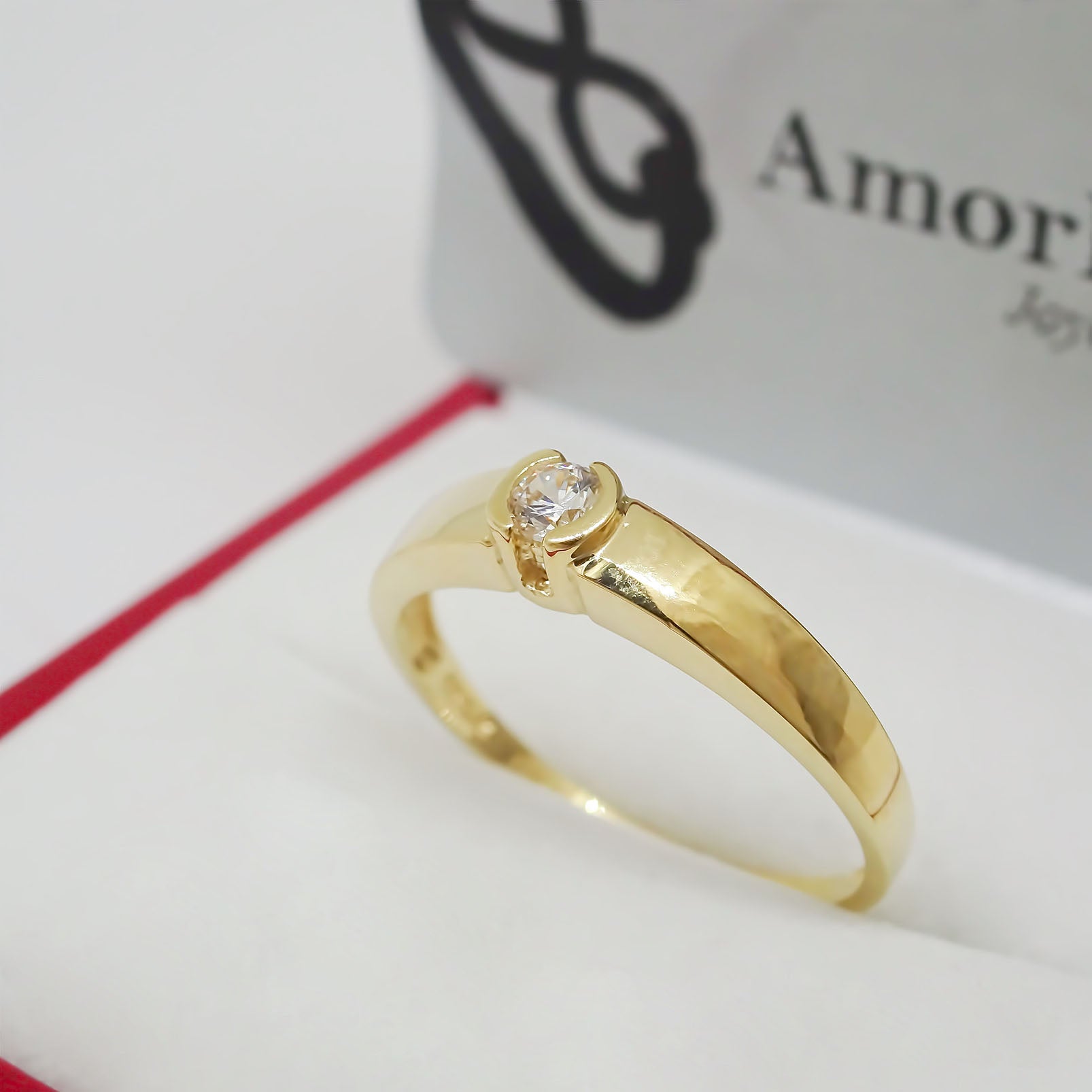Anillo Bisel 10k