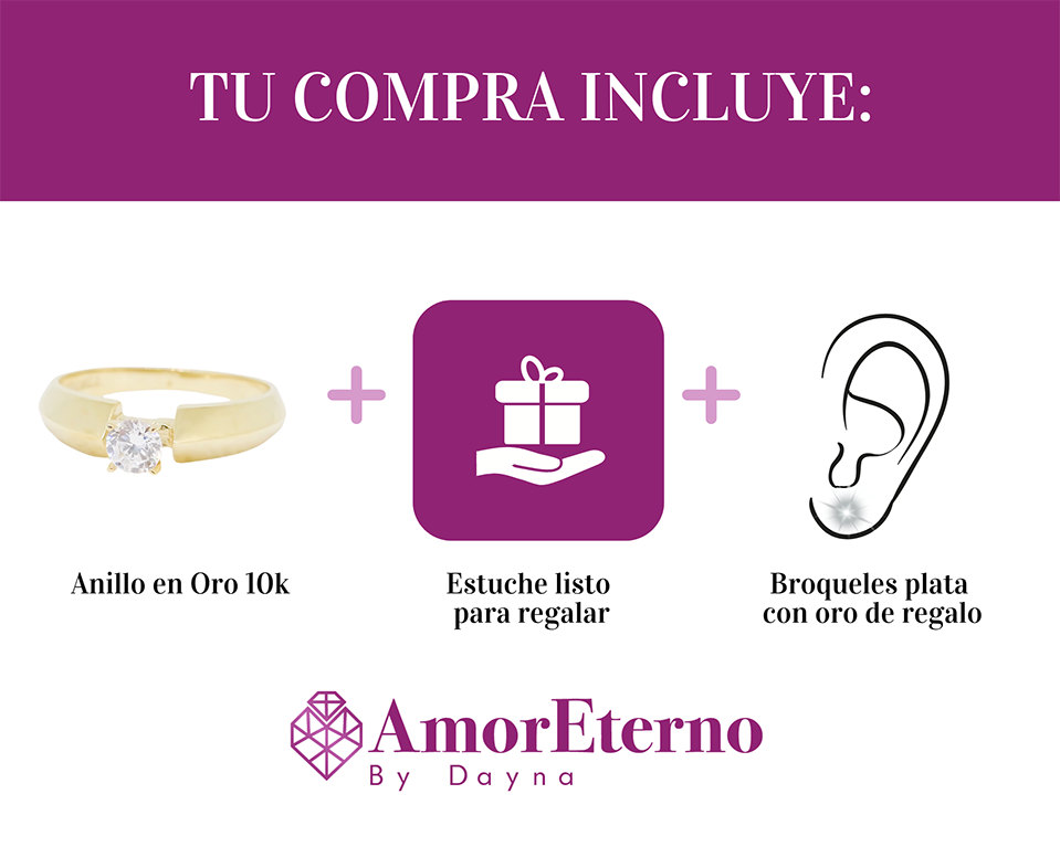 Amor Eterno - Anillo Démeter / Oro 10k Sólido