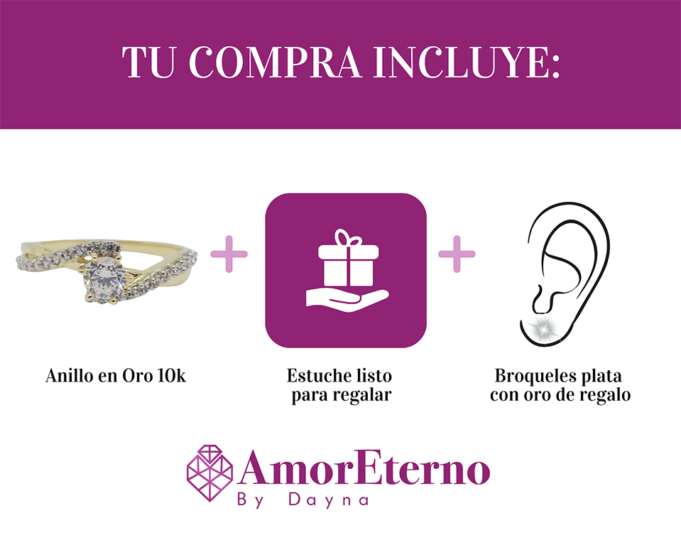 Amor Eterno - Anillo Summer / Oro 10k Sólido