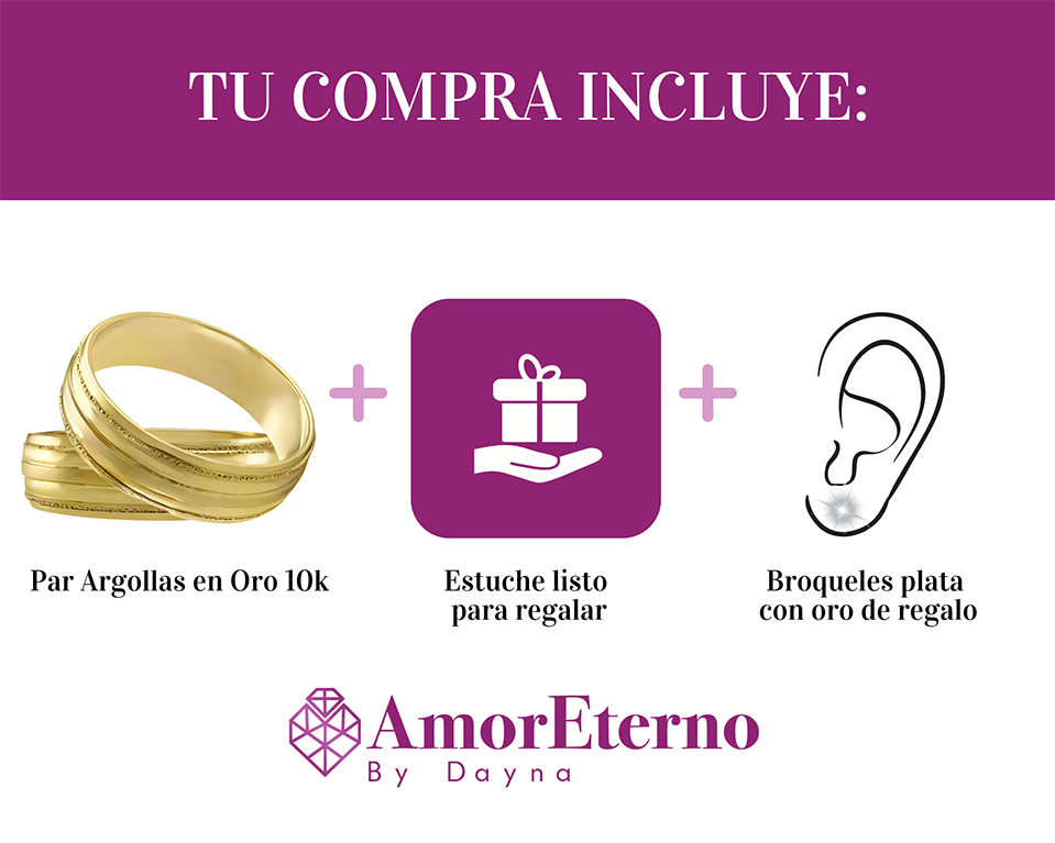 Argollas Lazo 10k