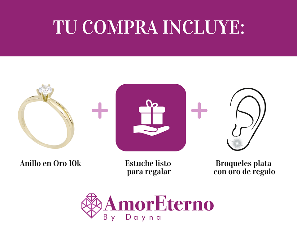 Amor Eterno - Anillo Kanna / Oro 10k Solido