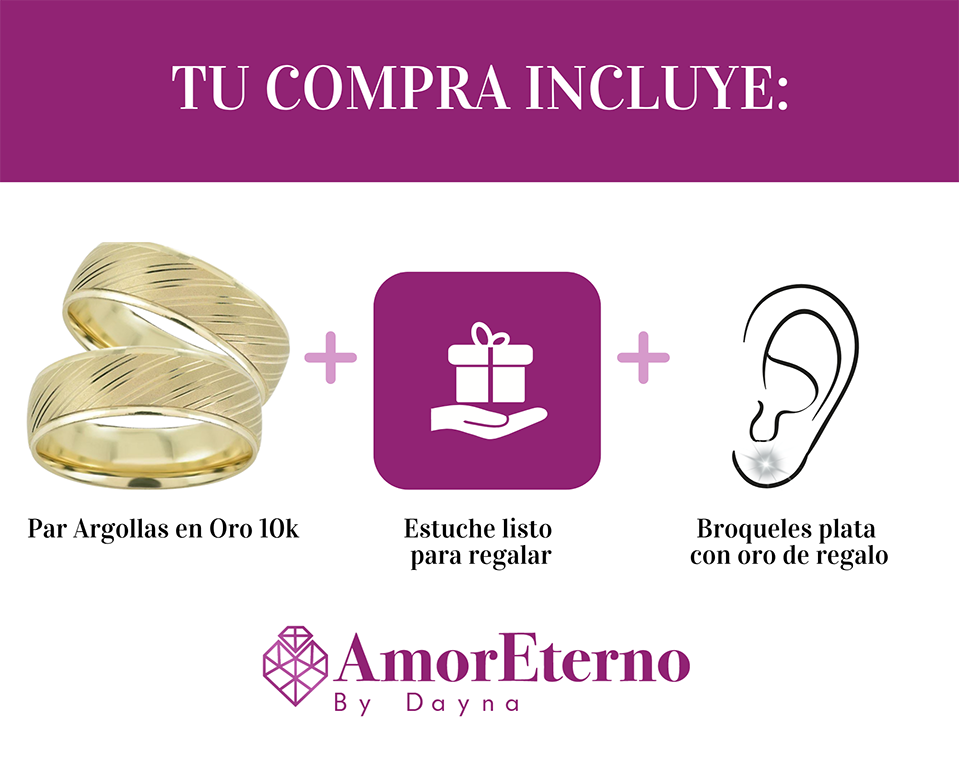 Argollas Destello 10k