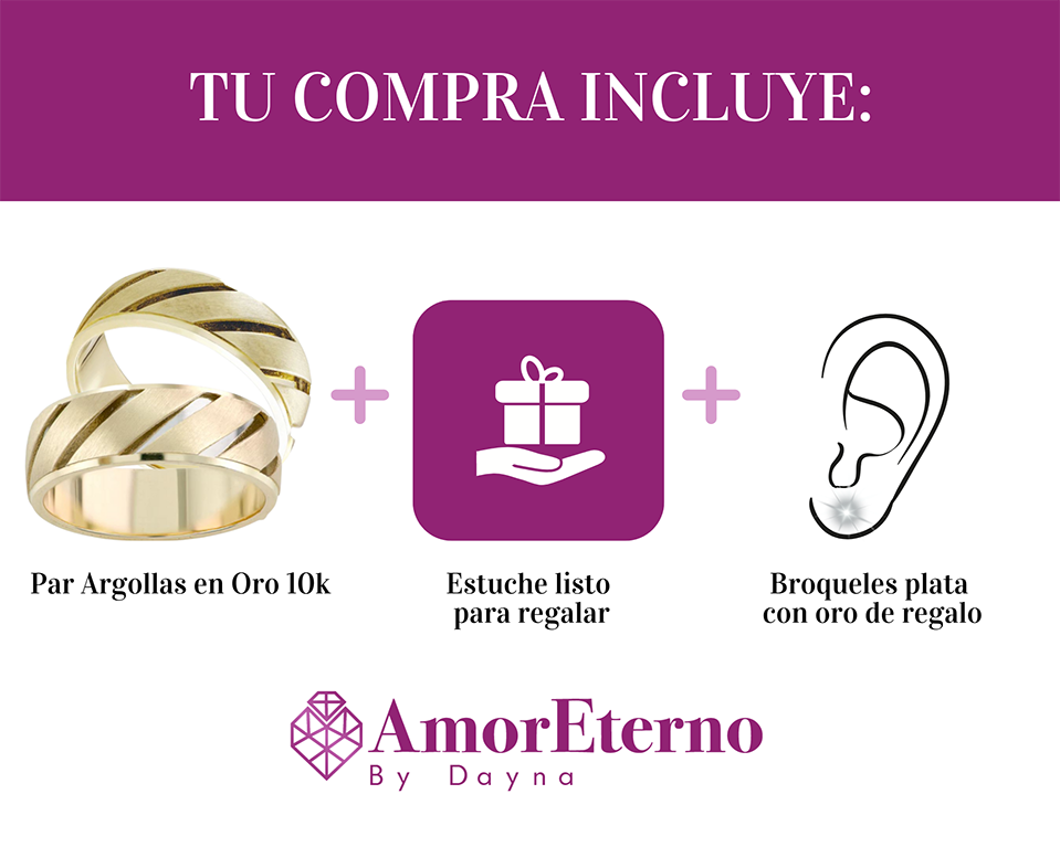 Argollas Espiral 10k