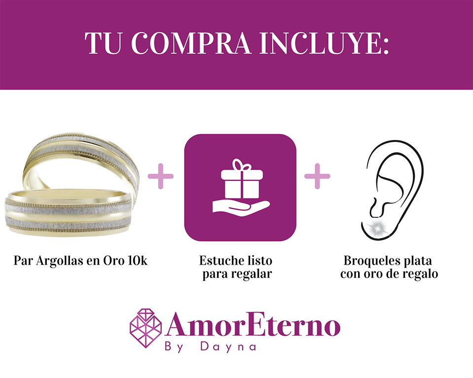 Argollas Cuore 10k