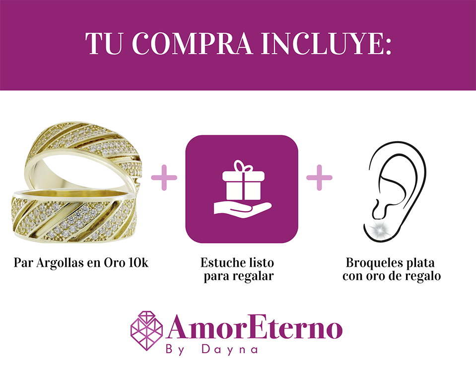 Argollas Infinito 10k