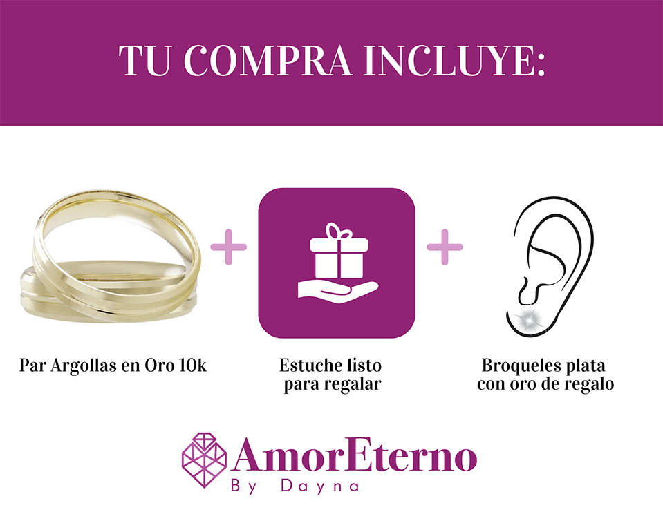 Argollas Inspiración 5mm 10k