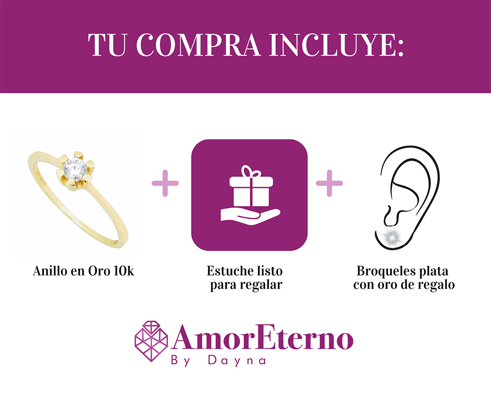 Solitario 6 uñas 10k