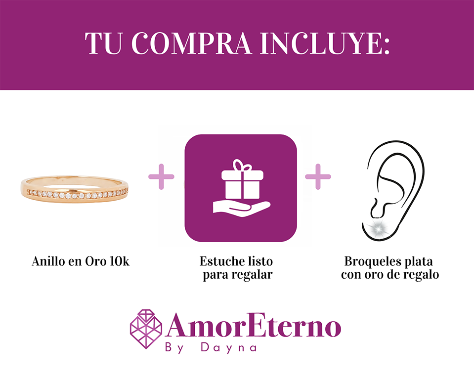 Amor Eterno - Churumbela Eva / Oro 10k/ Rosa