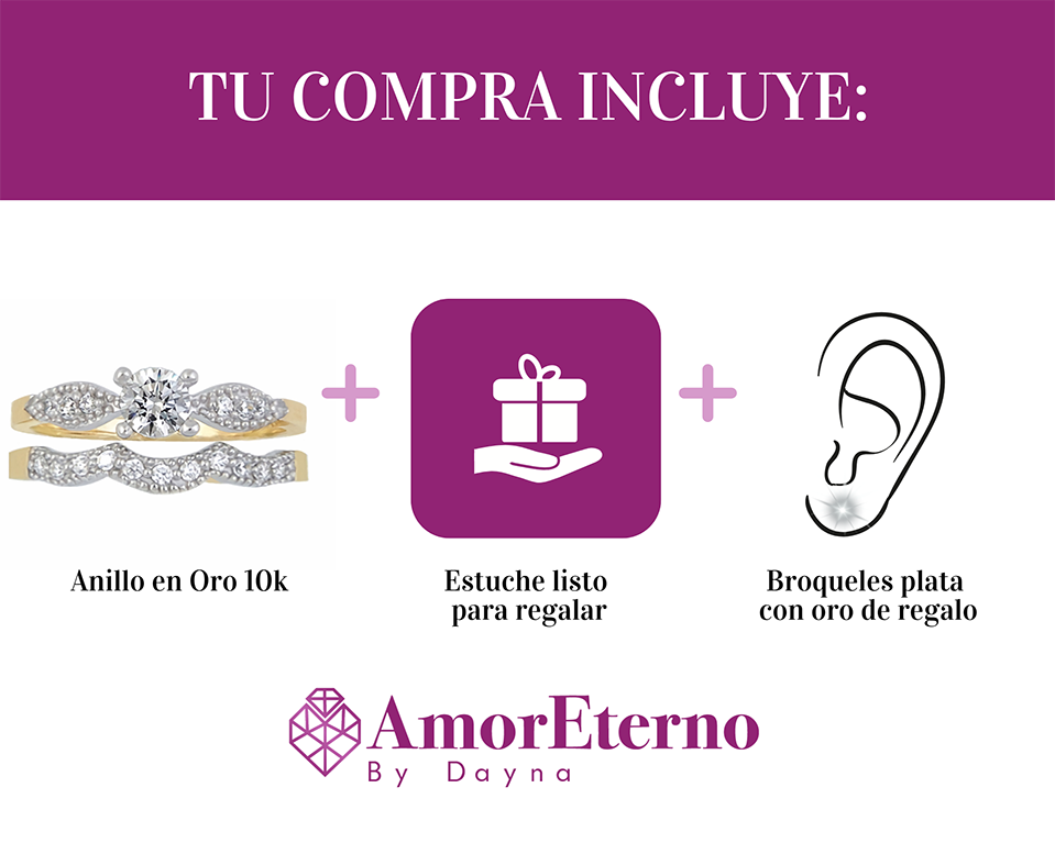 Amor Eterno - Alianza Smile / Oro Sólido 10k / Amarillo