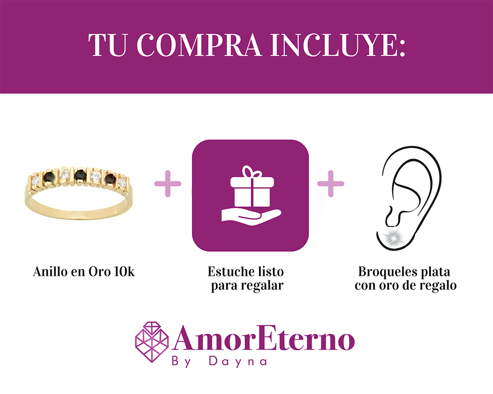 Amor Eterno - Churumbela Divisiones / Oro Solido 10k / Dominó