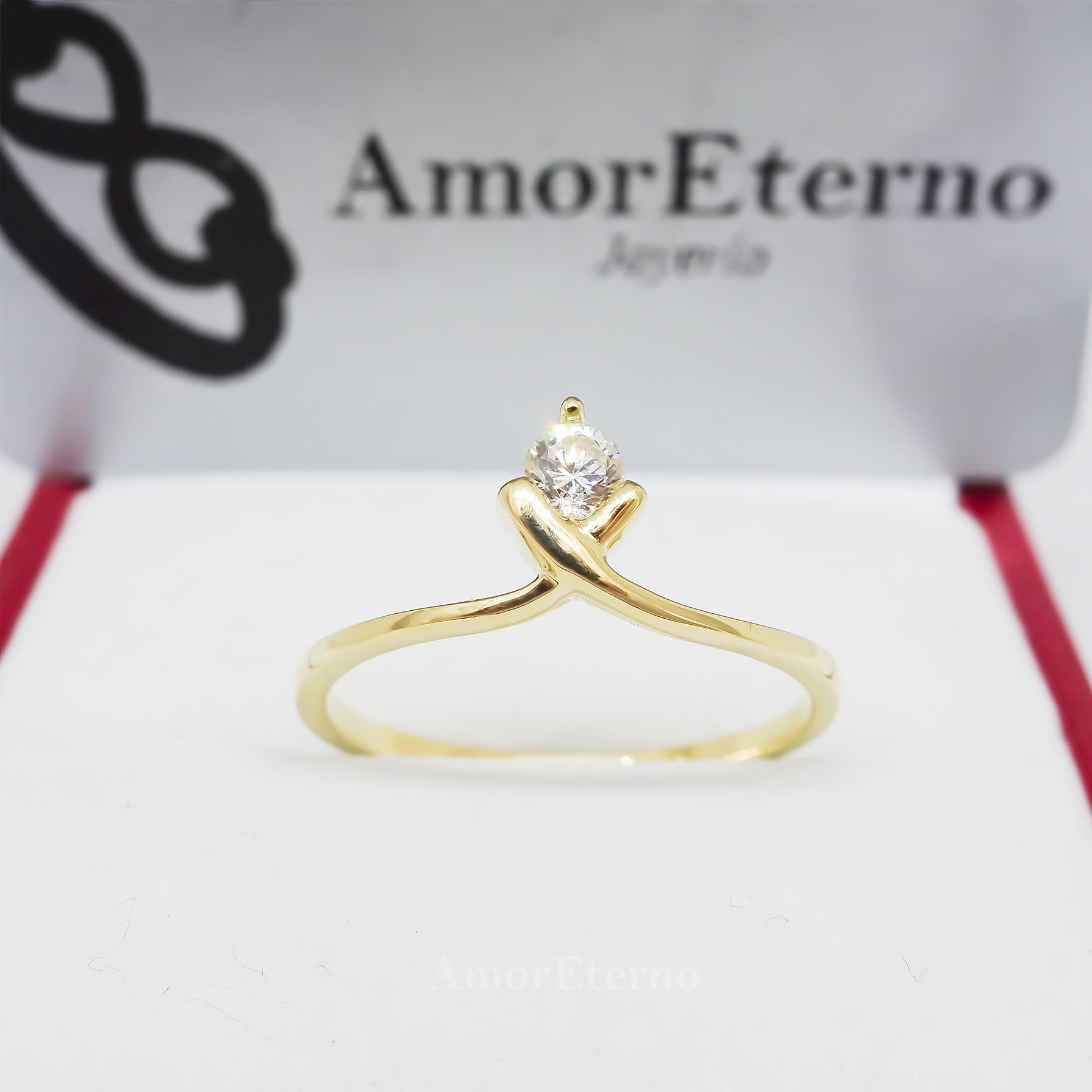 Amor Eterno - Corona Diana / Oro Sólido 14k