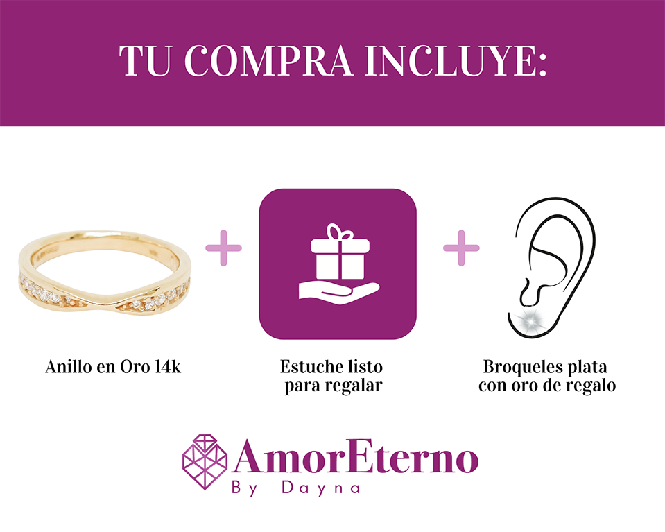 Amor Eterno - Anillo Marit / Oro 14k Sólido