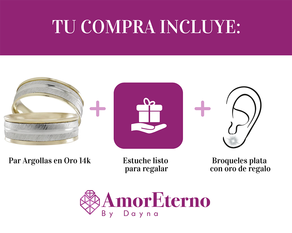 Argollas Minnori 14k
