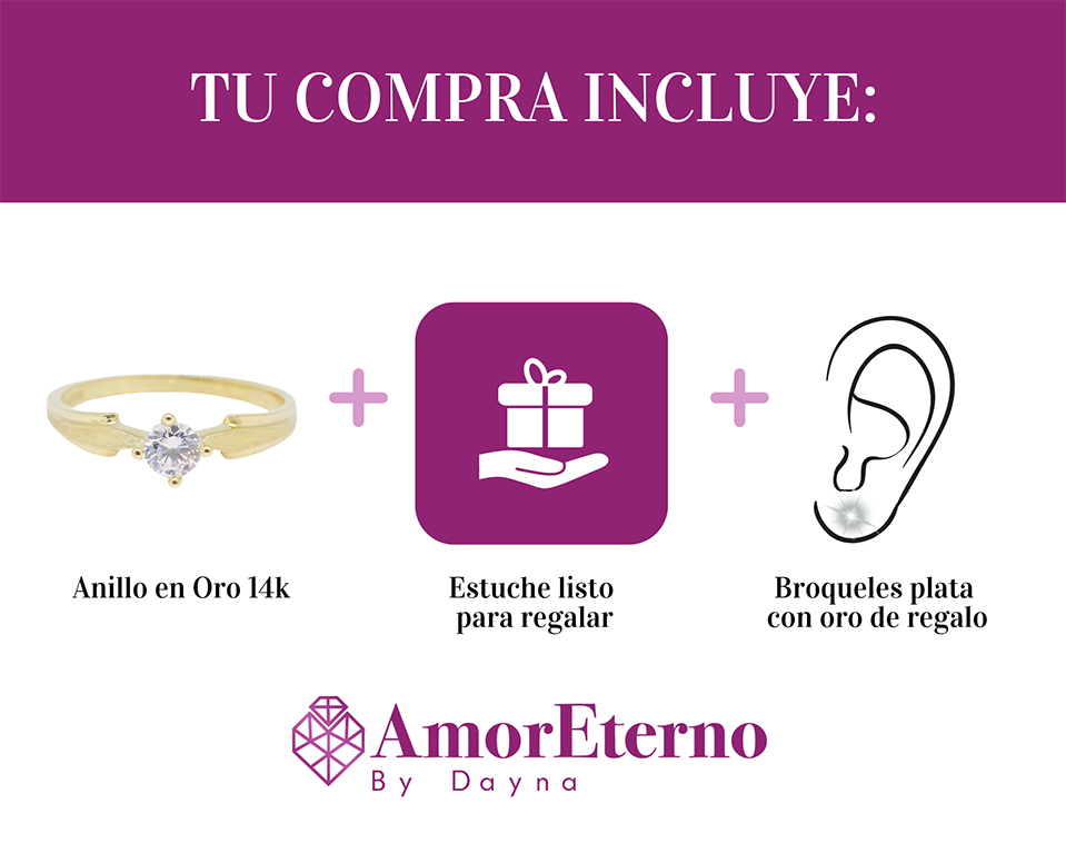 Amor Eterno - Anillo Hungría / Oro 14k Sólido