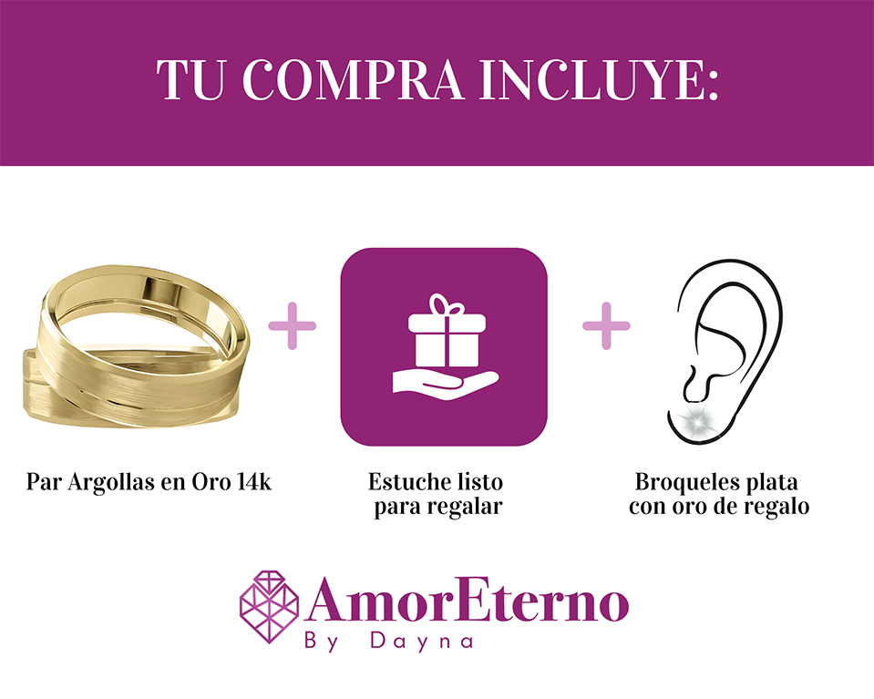 Argollas Pureza 14K