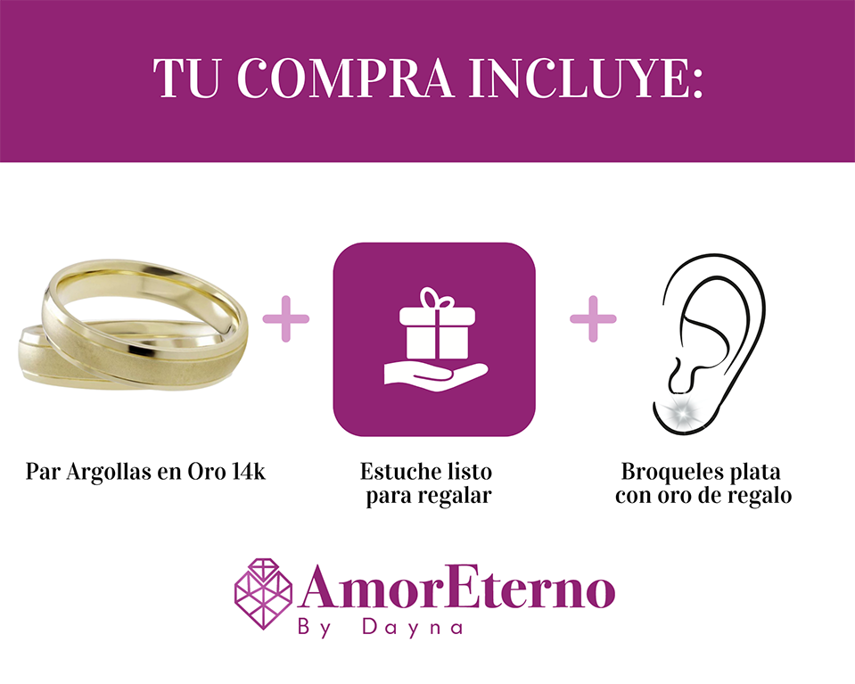 Argollas Dunia 14k