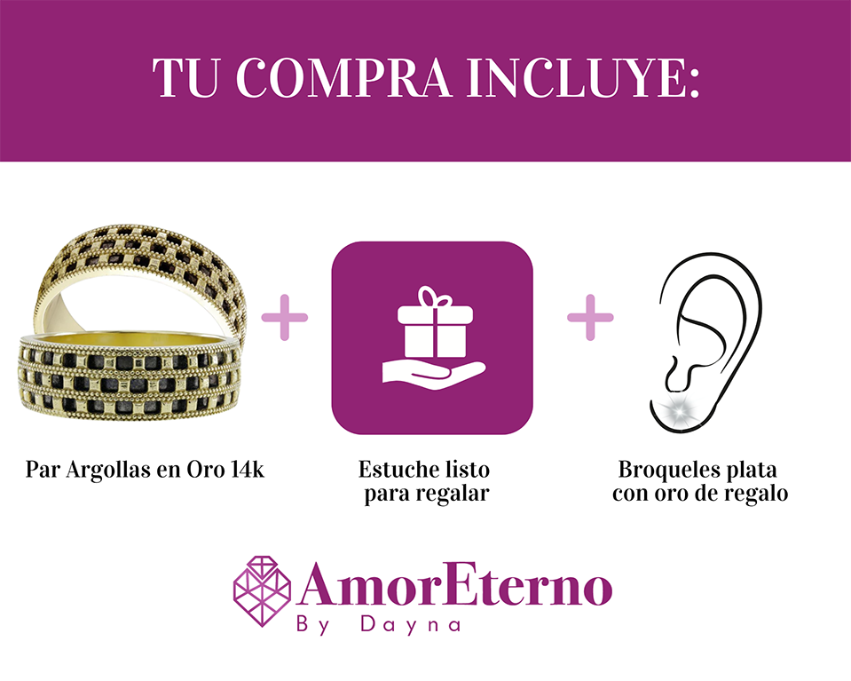 Argollas Coliseo 14k