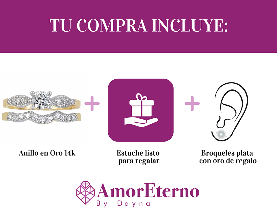 Amor Eterno - Alianza Smile / Oro Sólido 14k / Amarillo