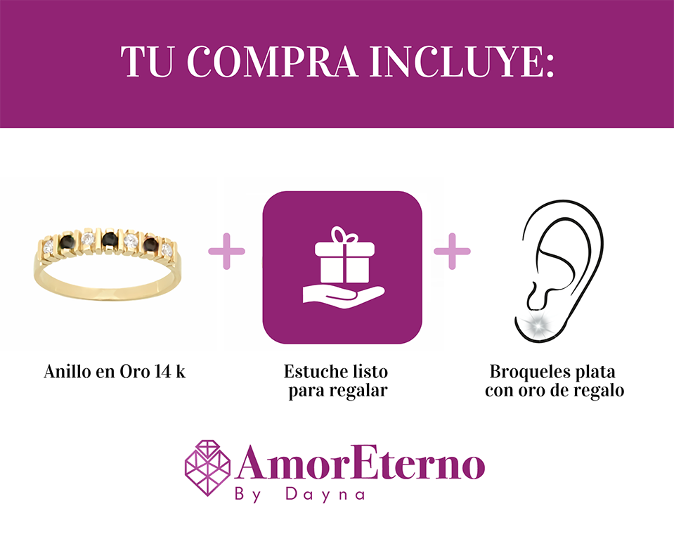 Amor Eterno - Churumbela Divisiones / Oro Solido 14k / Dominó