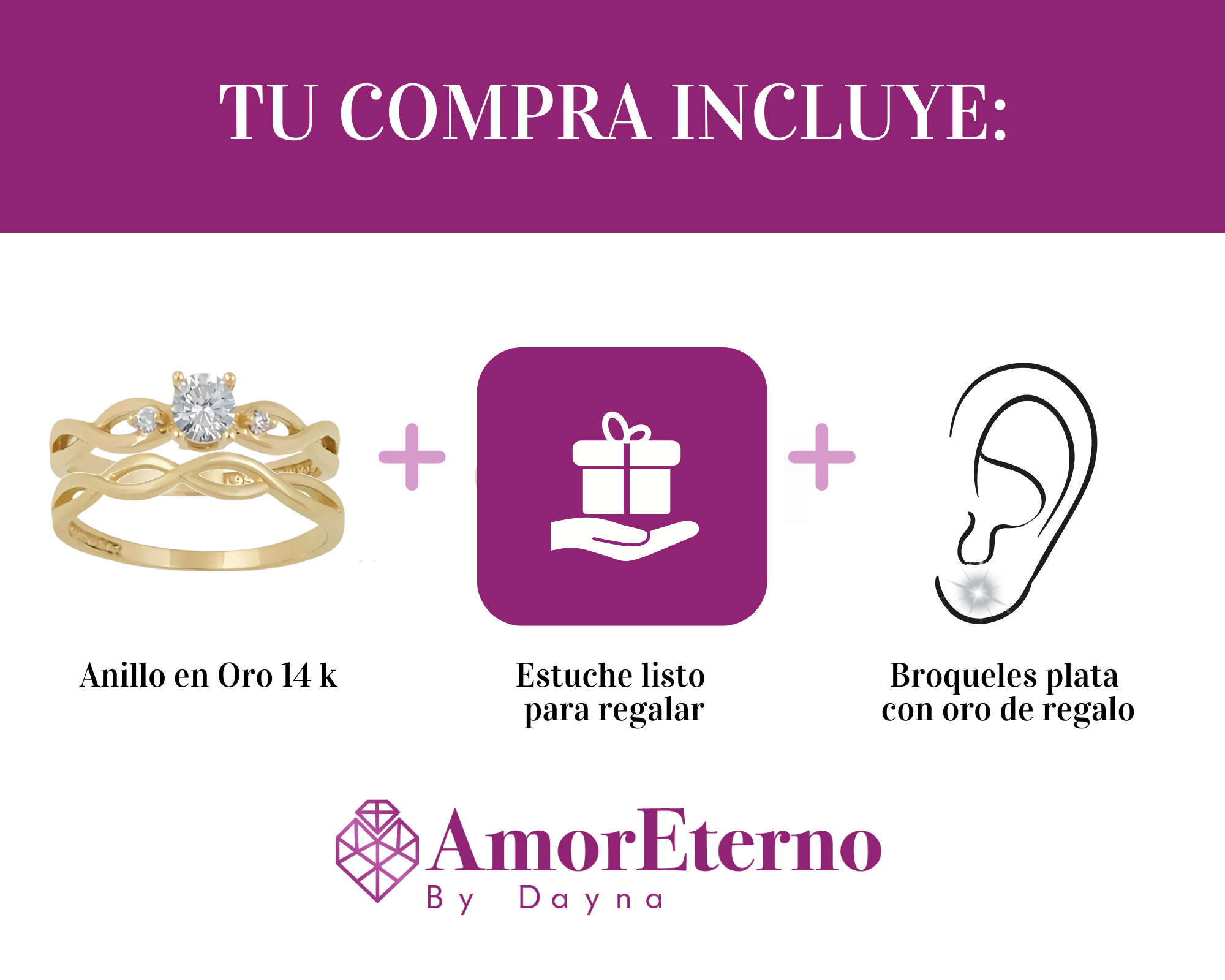Amor Eterno - Alianza Mérida / Oro Sólido 14k / Amarillo