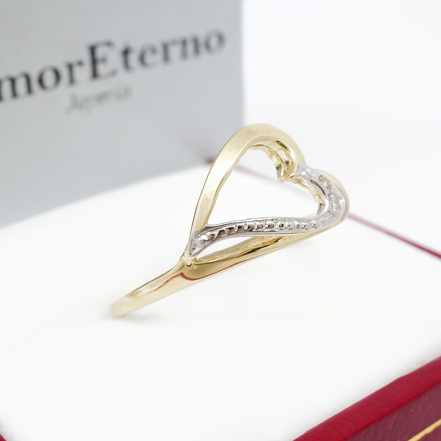 Amor Eterno - Anillo Love Ada - Oro Solido 14K