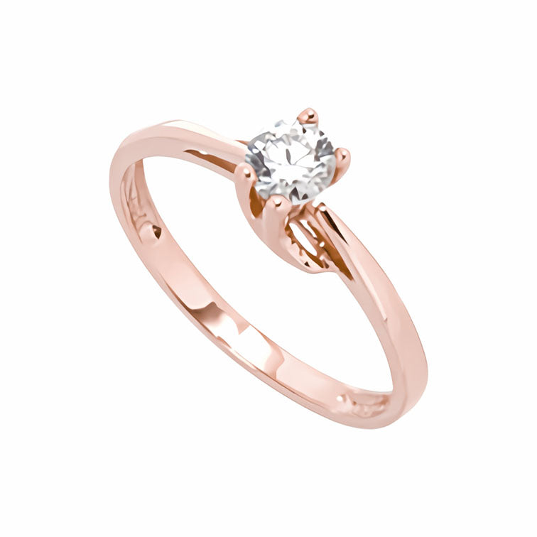 Amor Eterno - Solitario Hermoso / Y* / Oro 10k Solido