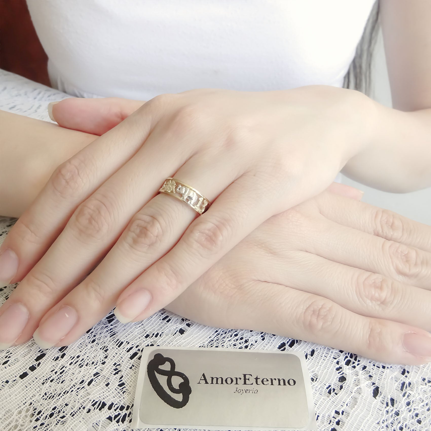 Anillo Buena Suerte Angosto 10k