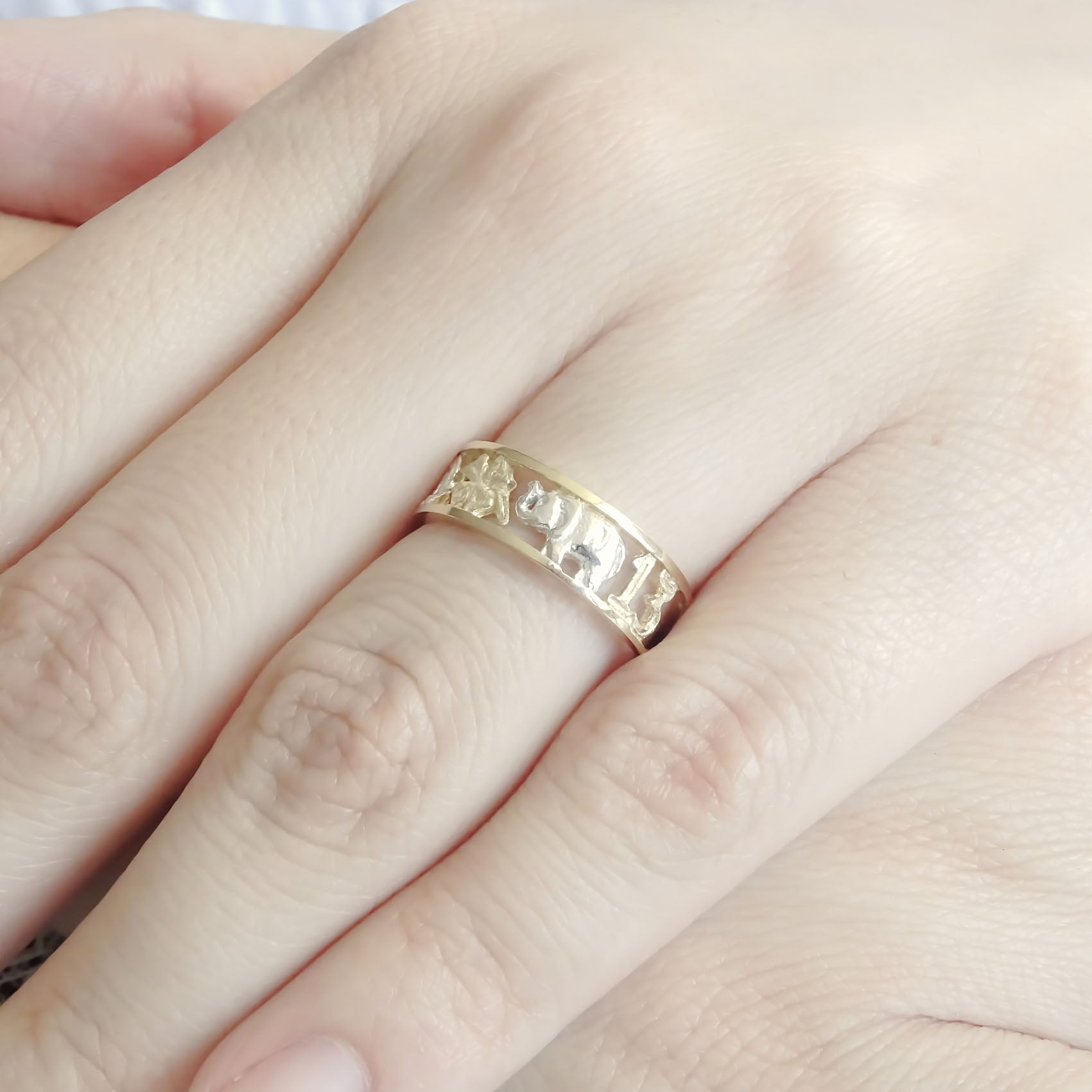 Anillo Buena Suerte Angosto 10k