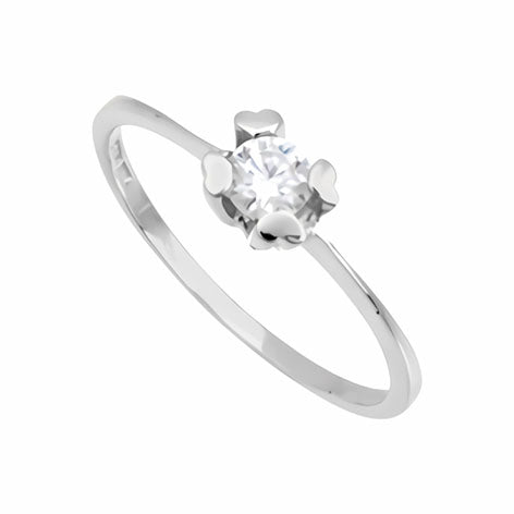 Solitario 4 Corazones 14k