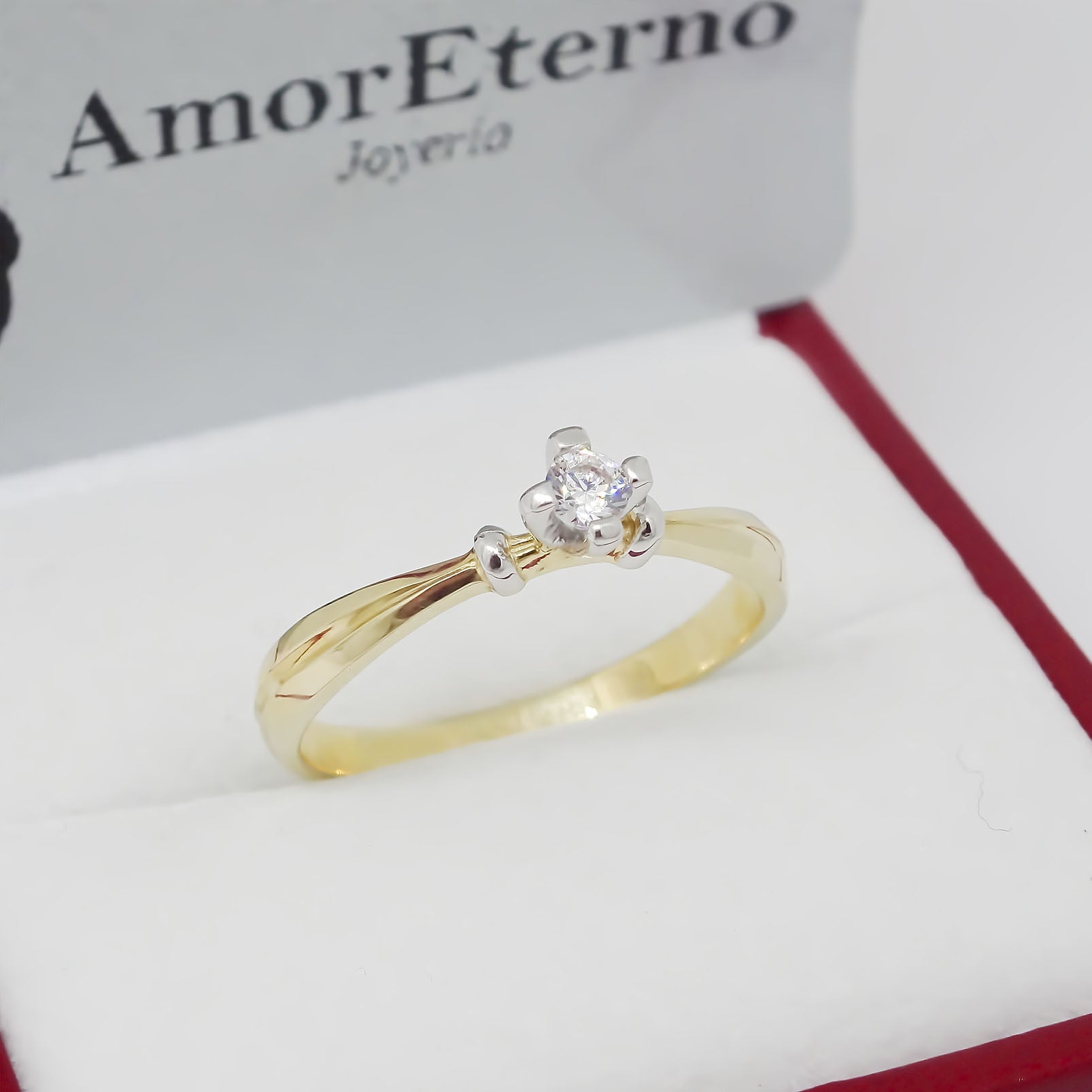 Amor Eterno - Anillo Liz / Oro 10k Sólido