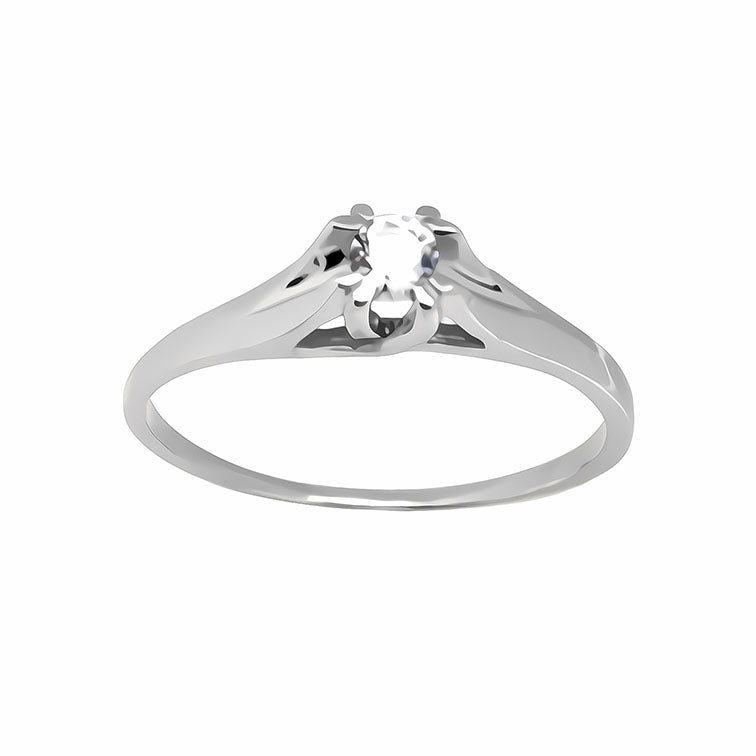 Amor Eterno - Anillo Inglés / Oro Sólido 14k
