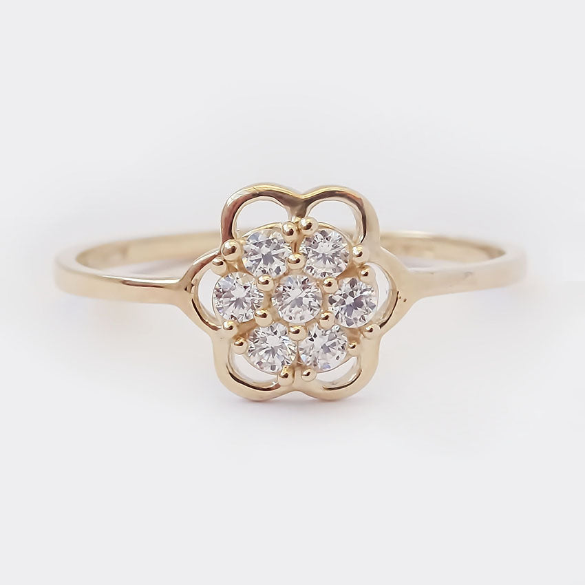 Amor Eterno - Anillo Lillium / Oro 14k Sólido