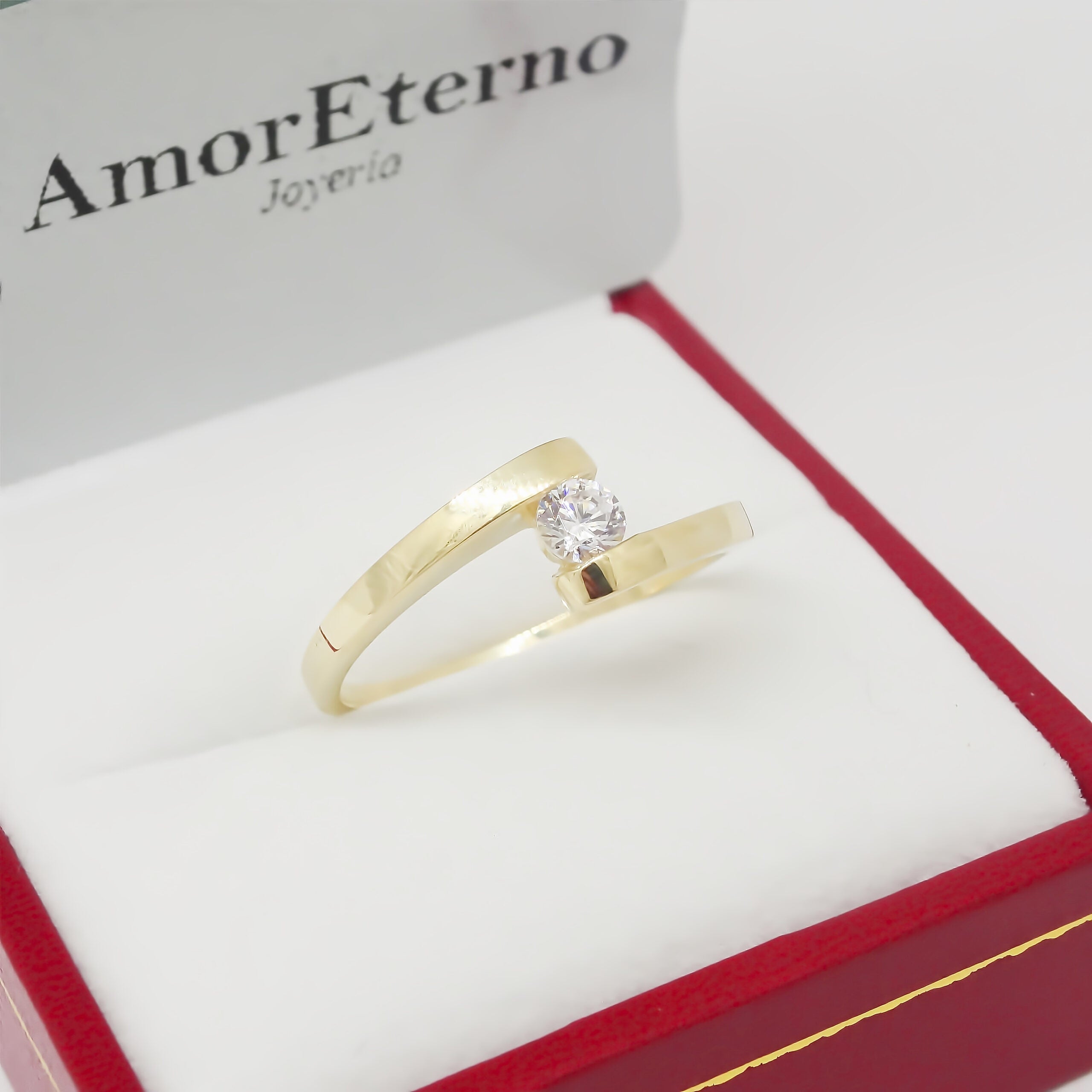 Amor Eterno - Anillo Clío / Oro 14k Sólido