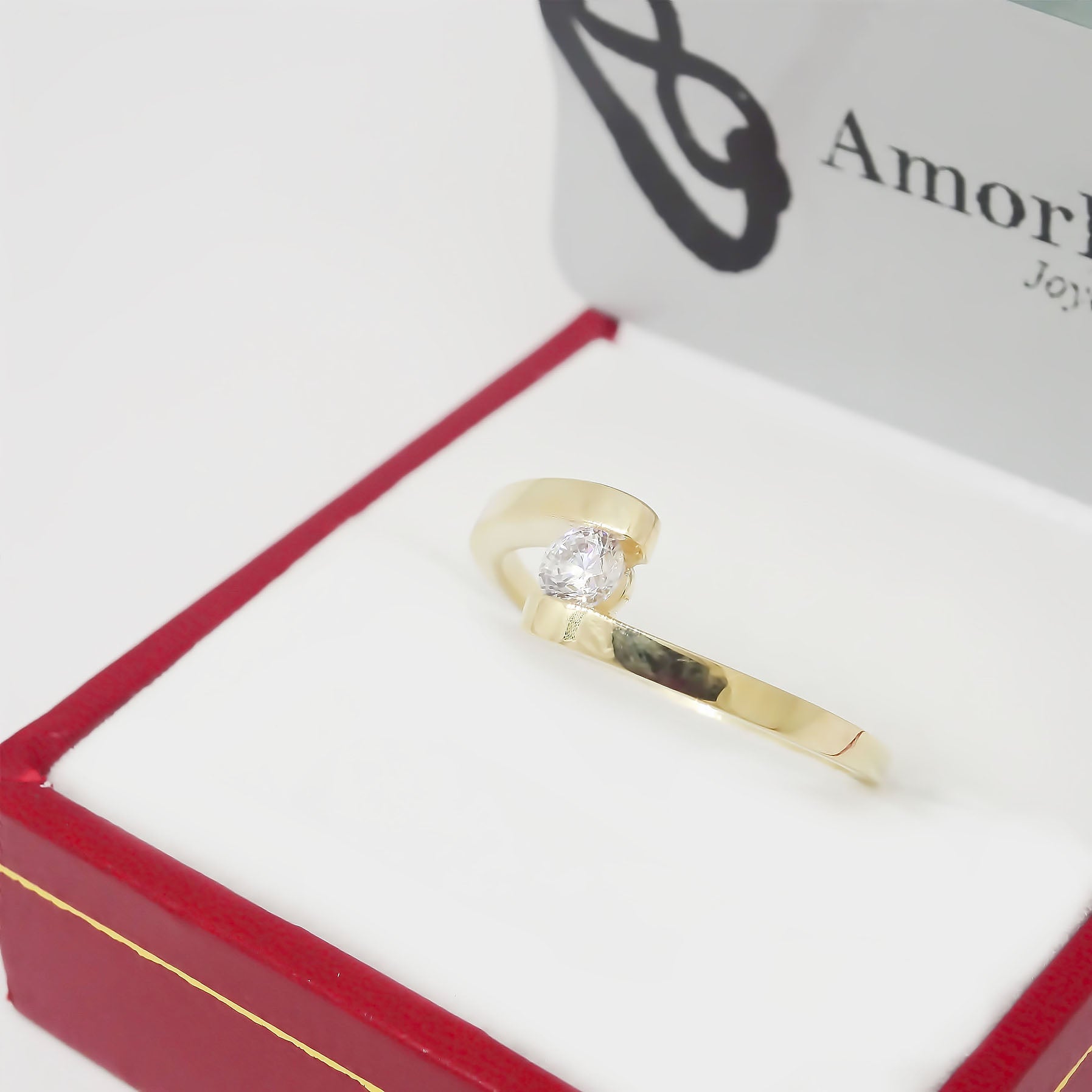 Amor Eterno - Anillo Clío / Oro 10k Sólido