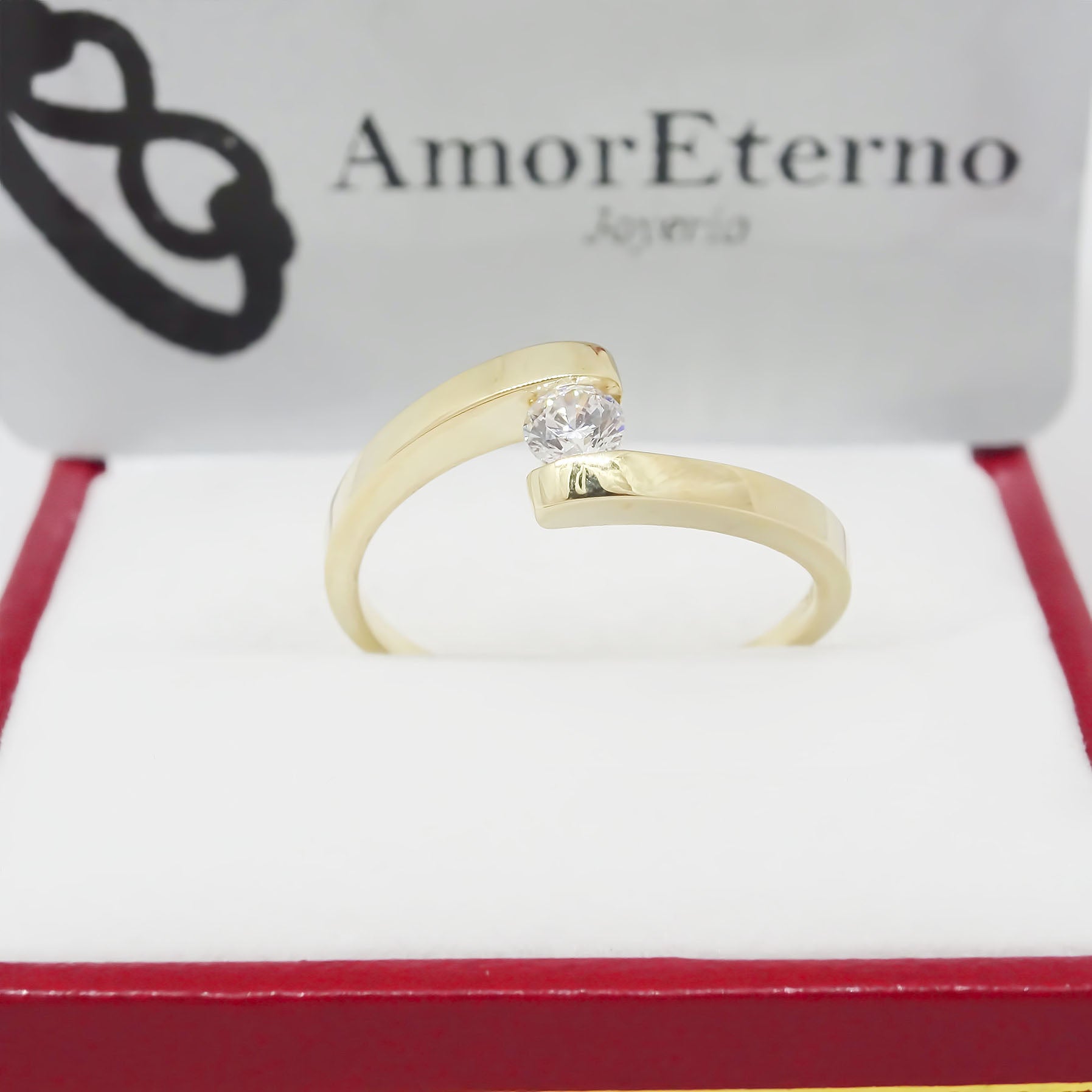 Amor Eterno - Anillo Clío / Oro 10k Sólido