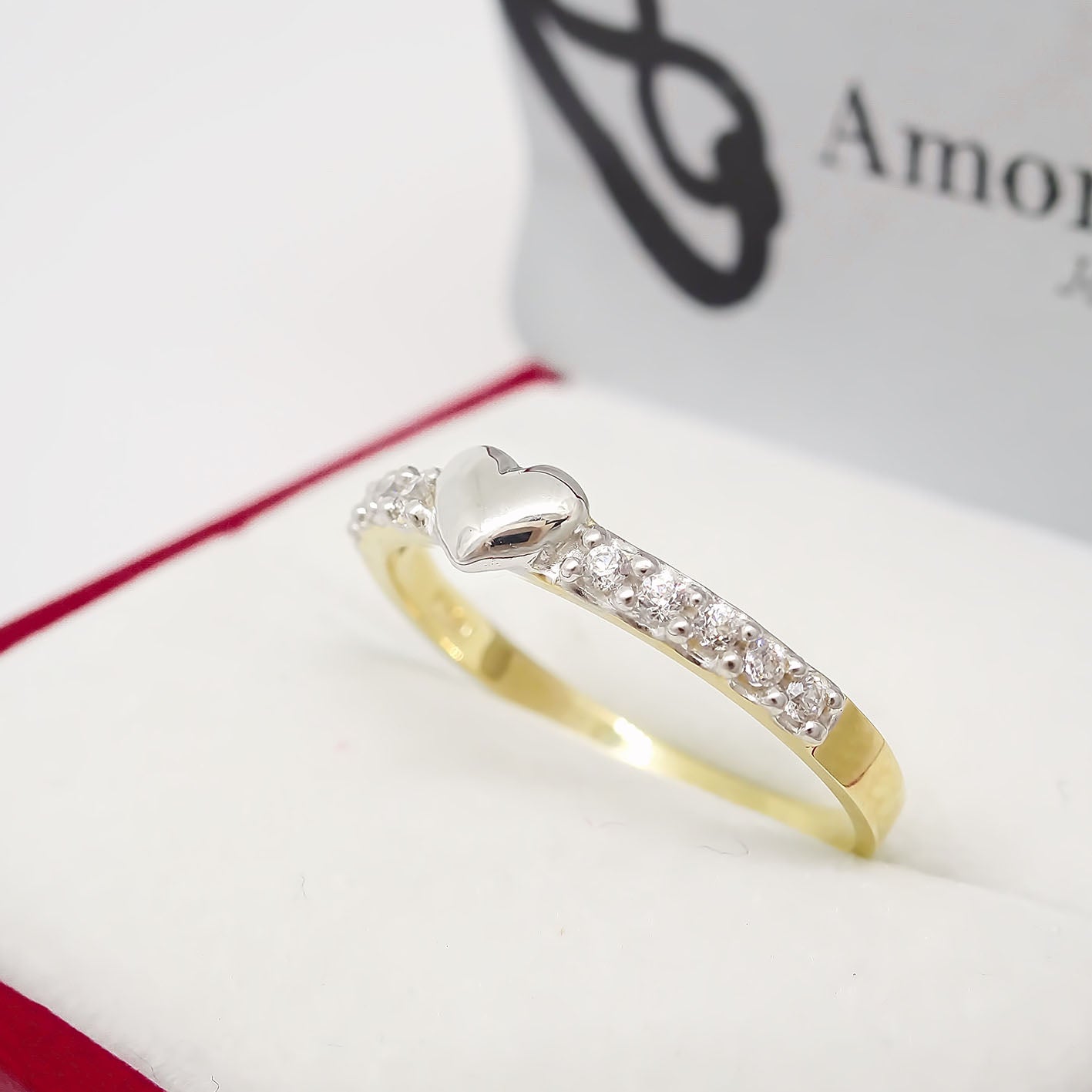 Amor Eterno - Churumbela / Corazón 10p* / Oro 10k Sólido / Amarillo