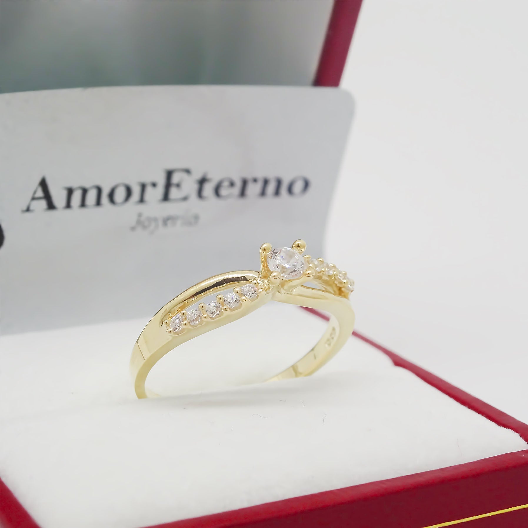 Amor Eterno - Anillo Venus / Oro 14k Sólido