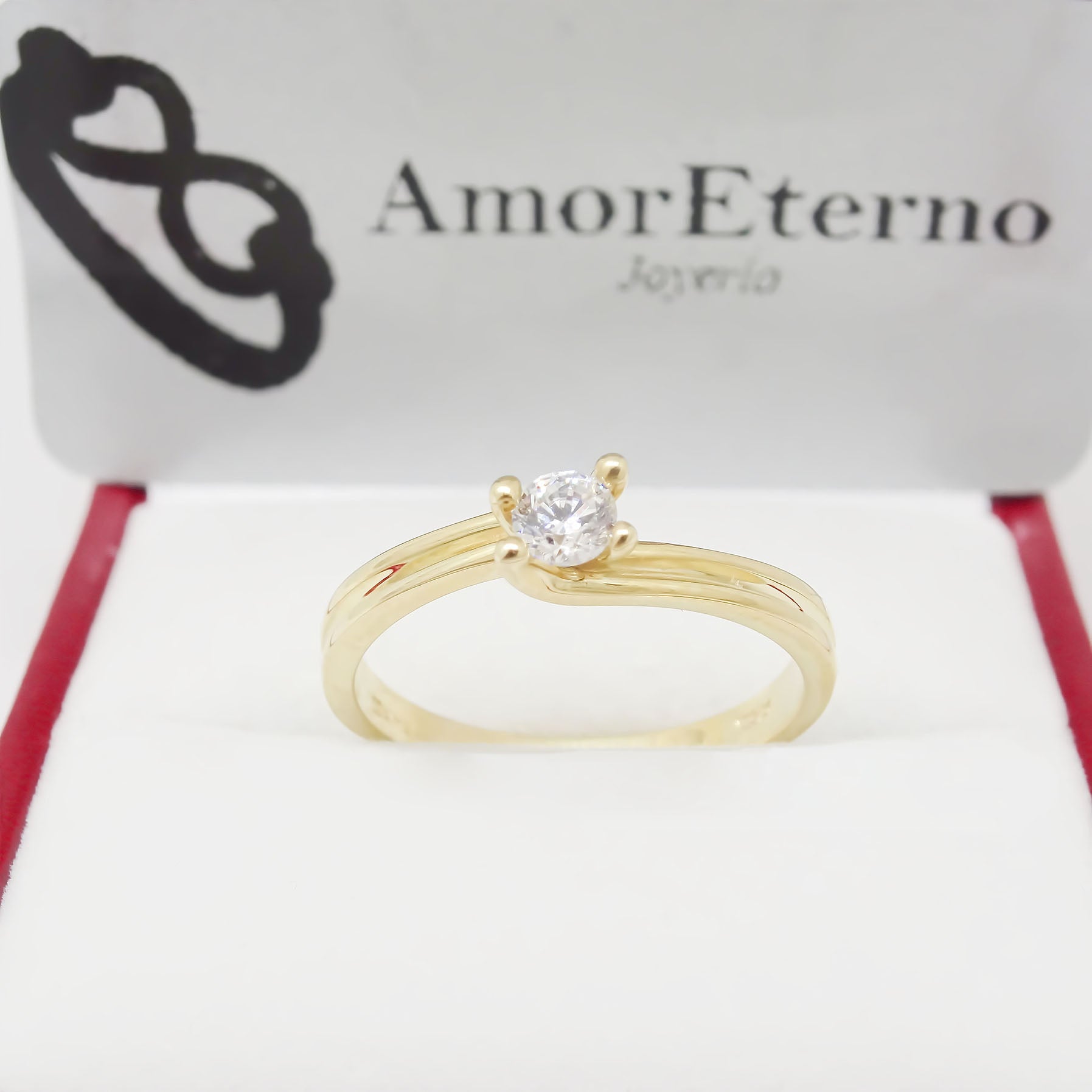 Amor Eterno - Anillo Saturn / Oro 10k Sólido