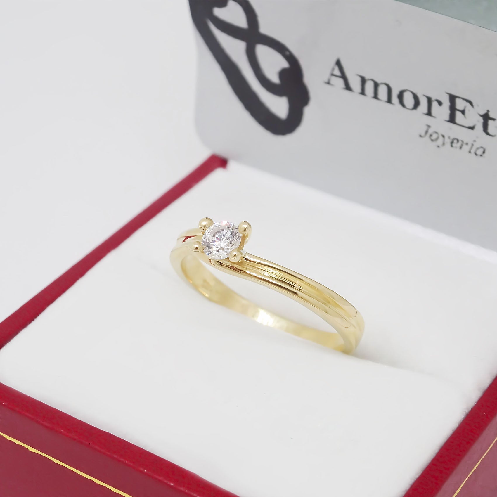 Amor Eterno - Anillo Saturn / Oro 10k Sólido