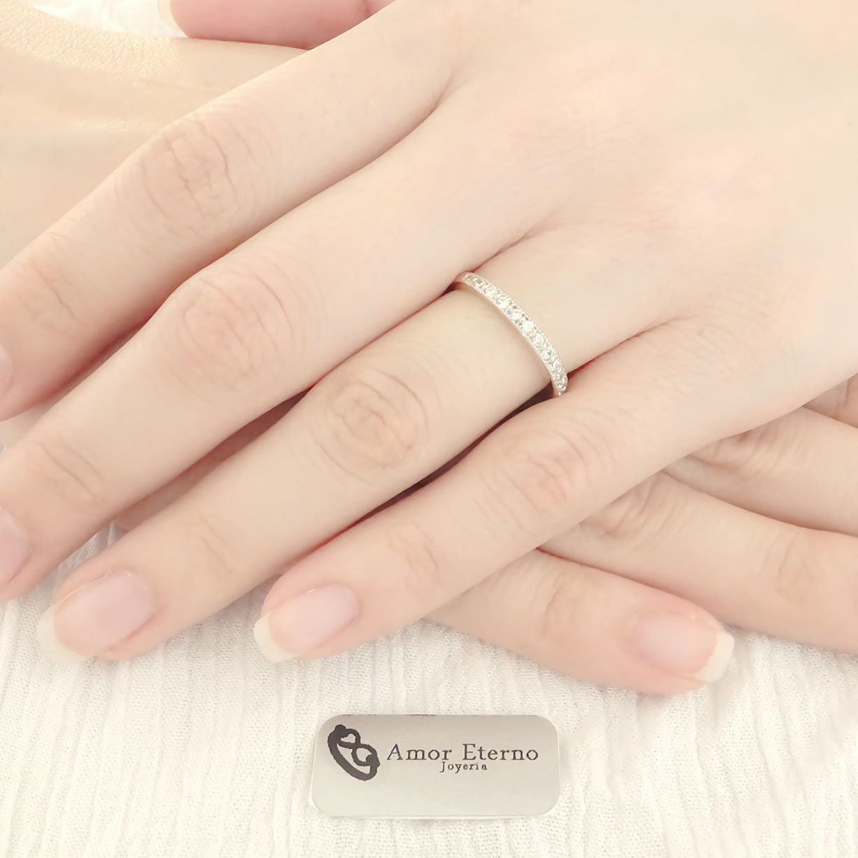 Amor Eterno - Churumbela Pavé / Oro Solido 14k