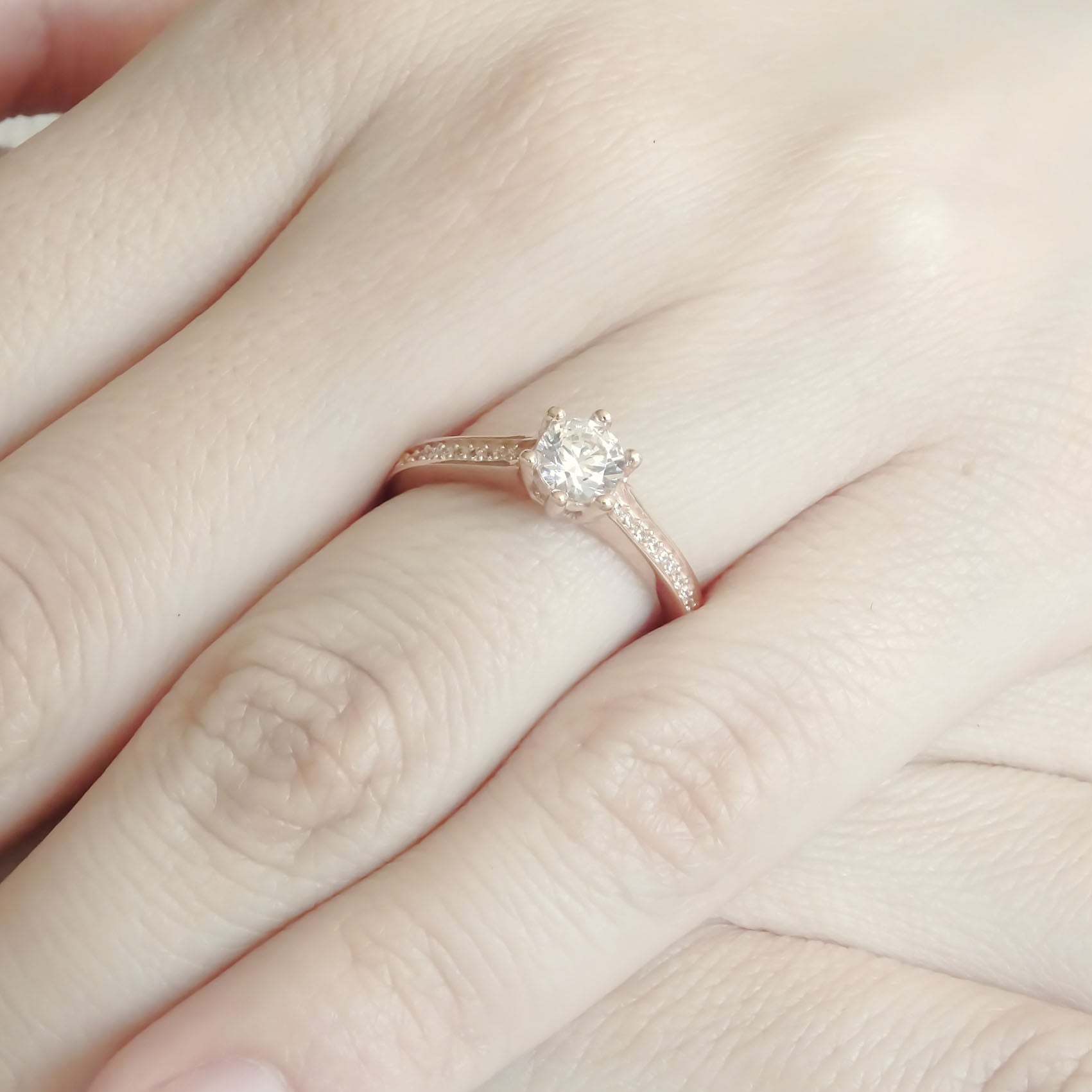 Amor Eterno - Solitario Hermoso / Zara / Oro 14k Solido