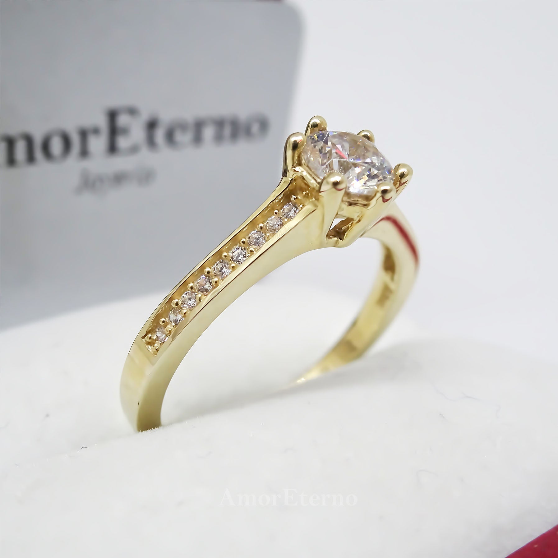 Amor Eterno - Solitario Hermoso / Zara / Oro 14k Solido